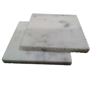 Reusable Square White Marble Coaster Set | Wedding Decoration Drink Coasters Premium Tea Coffee Cup Mat Elegant <b>Table</b> <b>Protection</b> - Product Image 4