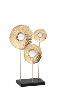 Jarrón de Flores Moderno TQC, Diseño Dorado en Aluminio, Ecológico, Ligero, Decorativo de Lujo para Mesa, Adorno para el Hogar - Product Image 2