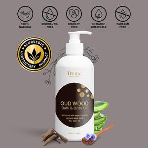 น้ำมันอาบน้ำและบำรุงผิวอู๊ดวูด ผสมเมล็ดแฟลกซ์และน้ำมันโจโจบา บำรุงและให้ความชุ่มชื้น น้ำมันบำรุงผิว รับผลิตแบบ OEM แบรนด์ส่วนตัว ขายส่งจำนวนมาก - Product Image 6
