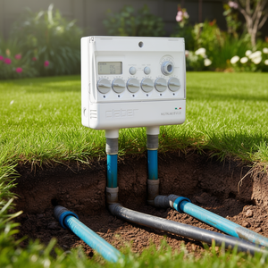 Programador de Válvula Solenoide Claber RAINJET 8060 Multipla 9V, Temporizador de Riego para Jardín, para Riego Subterráneo - Product Image 3