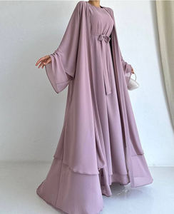 Modern Turkish Abaya Designs with Matching Hijab and Headscarf 2 Piece <b>Set</b> Best Wholesale Prices Custom Designs - Product Image 5