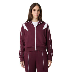 Ensemble de survêtement de sport pour femme, haut à capuche, pantalon de jogging élastique, logo personnalisé imprimé, séchage rapide, respirant, antibactérien - Product Image 2