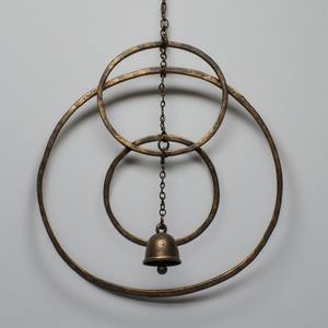 Carillon éolien en fer silencieux Design Art Déco mobile améliore la relaxation et l'harmonie naturelle pour les espaces de vie - Product Image 5