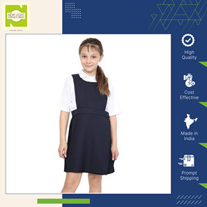 Las muchachas sin mangas personalizables usan el vestido del uniforme de la Escuela de la túnica para los niños de fabricante enumerado superior y exportador de India - Product Image 2