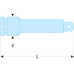 Extensions d'impact Facom 1'' pour outils pneumatiques, accessoires et pièces - Product Image 2
