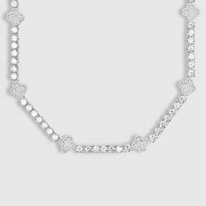 Qualité supérieure D Couleur Moissanite Diamant 925 Sterling Silver Tennis Chaîne Fine Colliers Pour Femmes bijoux Toute Occasion - Product Image 1