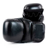 Guantes de Cuero para Boxeo y MMA Sparring Estilo Shooter con Precios Razonables de Logotipo Personalizado Ropa para Artes Marciales Guantes de MMA en Color Personalizado