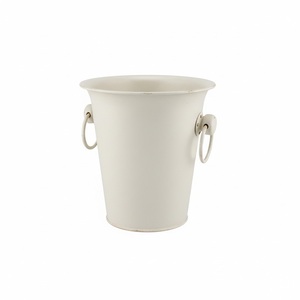 Hielera para Vino Redonda de Metal con Acabado en Latón Antiguo, Cubitera para Champán para el Hogar y Hoteles, Cubitera para Fiestas - Product Image 2