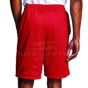 Shorts de course légers pour hommes personnalisés, tissu polyester de haute qualité, motif uni, maille décontractée, jogging non tissé, séchage rapide - Product Image 3