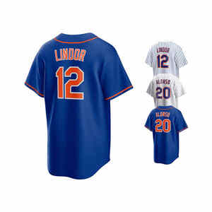 2025 nuevas camisetas de béisbol americanas cosidas Nueva York 12 Francisco Lindor 20 Pete-Alonso - Product Image 6