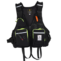 Gilet de pêche et de chasse marin professionnel multifonctionnel, couleur personnalisable, respirant, gilet de sauvetage d'hiver portable à grande flottabilité