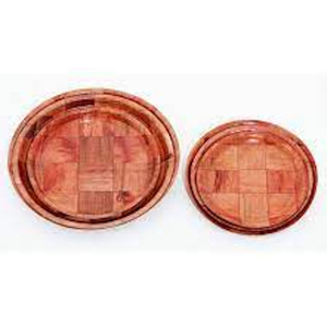 Platos de madera hechos a mano ecológicos, aspecto de pieza cortada de madera natural, agrega atracción a su mesa de comedor - Product Image 2