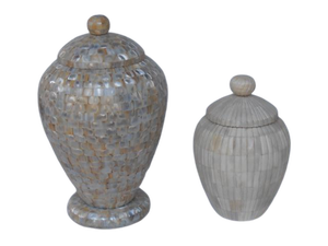 โถไม้ฝังกระดูกและมุกคุณภาพสูงสำหรับตกแต่งบ้าน มีทุกขนาดพร้อมการตกแต่งที่สวยงาม - Product Image 3