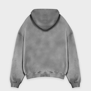 Custom Streetwear Zip Hoodie for Men Drop Shoulder Heavyweight Fleece Jacket with Logo OEM/ODM Bulk Orders Accepted - Product Image 5