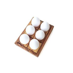 Trending Design plateau à oeufs en bois pour cuisine réfrigérateur dessus de Table couleur naturelle supports de stockage d'oeufs faits à la main - Product Image 5