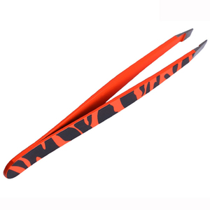 Pince à sourcils en acier inoxydable antistatique personnalisée de qualité supérieure pointe pointue inclinée de qualité supérieure pour l'épilation utilisation beauté - Product Image 6