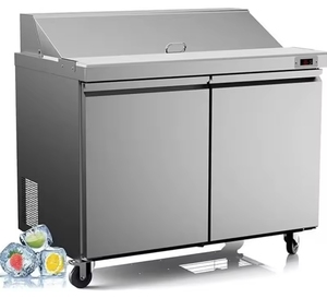 Mesa Refrigerada Comercial de Alta Calidad para Preparación de Sándwiches y Ensaladas de 48 Pulgadas – Acero Inoxidable, 12 Bandejas, Enfriamiento por Ventilador, Lista para Usar - Product Image 1
