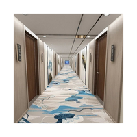 Preiswerter Flur Korridor und Gästezimmer bedruckter Teppich Appartment Wohnung floral Muster Wand zu Wand industrielle Teppiche