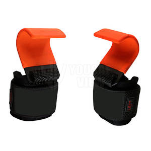 Ganchos de potencia ajustables y resistentes Soporte de muñeca para fitness Ganchos pesados Levantamiento de pesas Ganchos de fitness - Product Image 1