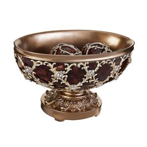 Cuenco de almacenamiento de frutas de gran capacidad de diseño lujoso, servidor de alimentos de Metal redondeado para mesa de comedor, novedad, gran oferta decorativa - Product Image 5