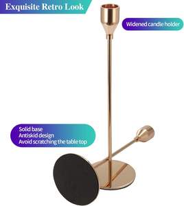 Unique Metal Sleek Design <b>Candle</b> Jar Holder for Home Decorations for Christmas and Easter-Available in <b>Bulk</b> - Product Image 4