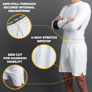 Custom <b>Men's</b> Boxing <b>Shorts</b> Breathable Stretch Material Professional Training for Matches Private Label Available OEM Supplier - Product Image 2