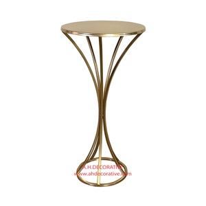 Mesa de centro de Metal decorativa para el hogar y el patio trasero, con tapa de cristal, nuevo diseño, centro de mesa y mesa decorativa para oficina - Product Image 6