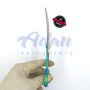 7-Inch Japanese Stainless Steel Pet Grooming <b>Scissors</b> Multi-Color Curved Blades with Sharp Tips for <b>Dog</b> Grooming in Salons - Product Image 5