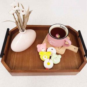 Plateau de service en noyer Plateau en bois de noyer Plateau en bois de noyer massif - Product Image 6