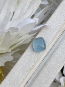 Piedra de cabujones con forma de cojín de Aguamarina de Color superior Natural con buen brillo, piedras preciosas sueltas para hacer joyas de 4,61 quilates - Product Image 2