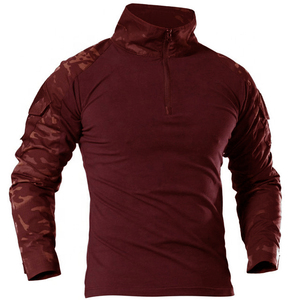 Chemise tactique à manches longues pour homme de haute qualité, faible MOQ, polyester/coton, séchage rapide, respirante, écologique, entraînement en plein air - Product Image 6