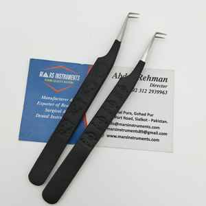 Pince à cils pour extensions de cils Ensemble de pinces à cils en acier inoxydable rose Pince à cils de précision supérieure Professionnel - Product Image 3