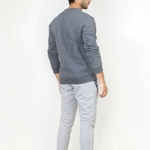 Men's O-Neck Winter Sweatshirt 100% Cotton <b>Thick</b> <b>Fleece</b> Heavyweight Design Customizable Embroidered Logo Solid Pattern XS Size - Product Image 2