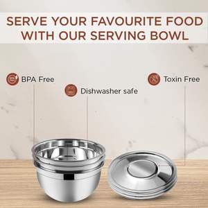 Premium Handmade Stainless Steel <b>Metal</b> <b>Bowl</b> for Restaurant Home Use Dishwasher Safe Special Occasion Serving Bulk Price - Product Image 4