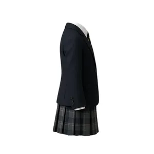 Conjunto de Blazer de Uniforme Azul Marino para Niños con Corbata y Pantalones Grises - Product Image 5