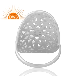 Handmade Design 925 Sterling Silver Cocktail Band <b>Ring</b> Custom Jewelry for Women Gift for Her <b>Indian</b> Jewelry Manufacturer - Product Image 2