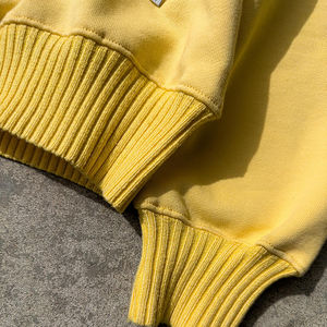 Sudadera con capucha y cremallera pesada serigrafiada personalizada fabricantes Sudadera con capucha de algodón boxy oversized recortada de gran tamaño con cremallera - Product Image 4