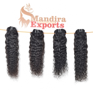 Cutícula alineada sin procesar, cabello indio crudo, cabello virgen rizado, sin piojos, India de proveedor de paquetes baratos, cabello humano - Product Image 2