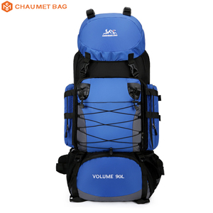 Large Adjustable Water-Resistant <strong>Rucksack</strong> Men Women Travel Bag Polyester Lining for <strong>Camping</strong> Hiking Trekking Waterproof Backpack - Product Image 1