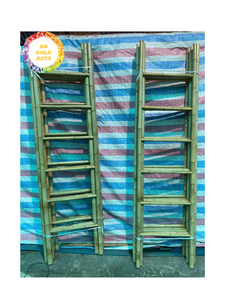 Échelle en bambou écologique du Vietnam | Léger et durable | Parfait pour la décoration de la maison, le stockage, l'affichage et l'utilisation pratique - Product Image 2