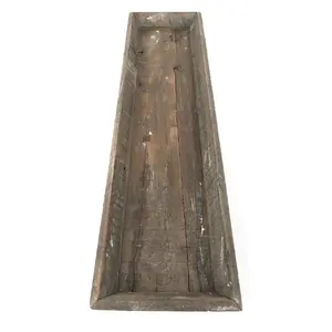 Plateau de service en bois de forme rectangulaire moderne pour servir les aliments nouveau plateau en bois pour la maison, l'hôtel, la station - Product Image 2