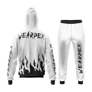 ชุดเซ็ตเสื้อฮู้ดดี้สไตล์เรโทรสีซีดแบบมีคริสตัล พร้อมกางเกงขายาวทรงตรงสไตล์สปอร์ต ผ้าฝ้ายเฟรนช์เทอร์รี่ 100% - Product Image 2