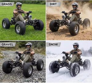 Nuevo Go-Kart Todoterreno Zy-liathor 72V sin Escobillas, Potencia Máxima de 10.8kW, Velocidad de 62MPH, Transmisión por Eje, Doble Suspensión Hidráulica, Neumáticos 19x7-8, para Adolescentes y Adultos - Product Image 6