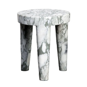 Mesa Redonda con Tapa de Mármol, Moderna, Tradicional, Ecológica, Multifuncional, Mueble de Piedra para Comedor, Hogar, Oficina, Apartamento, Sala de Estar, Hotel - Product Image 1