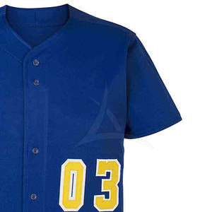 ชุดเบสบอลผ้า100% โพลีเอสเตอร์สำหรับผู้ชายชุดเบสบอลน้ำหนักเบาระบายอากาศได้ดีโลโก้ตามสั่ง - Product Image 3