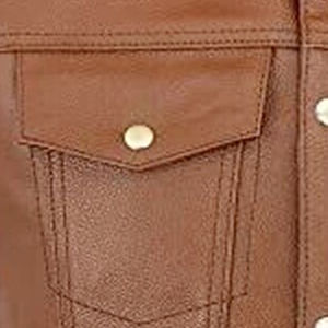 Chaleco Vaquero de Cuero Genuino para Hombre, Ropa de Abrigo de Invierno, Impermeable, Transpirable, Elegante, Estilo Urbano, Diseño de Piel de Vaca - Product Image 5