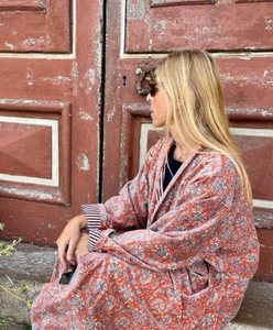 <b>Explosive</b> Fashion 2023 New Collection for Women Printed Floor Length Bohemian Jacket - Product Image 4