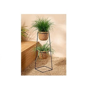 Handmade planters customized design & size decorative planters Rattan net planters <b>flower</b> pots with stand - Product Image 1