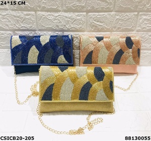 Designer Handcrafted Jute Evening Ladies Clutch <b>Bag</b> Exquisite Stone Purse Resin <b>Wedding</b> Party Elevate Your Style Fashion - Product Image 2