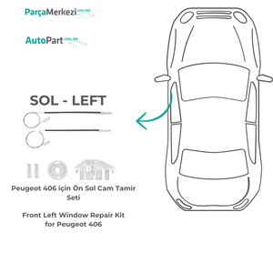Peugeot 406 Kit de reparación de ventana delantera izquierda FD113685 de Turquía Fabricante Producto de ventanas de coche - Product Image 5
